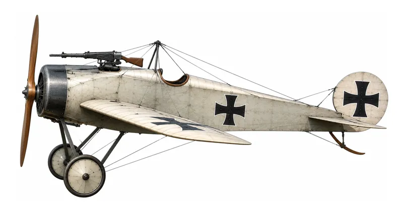 Fokker Eindecker met een gesynchroniseerd machinegeweer