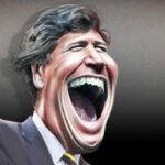Tucker Carlson - Top 10 beroemdste journalisten in de Verenigde Staten 2022 - By DonkeyHotey - Tucker Carlson - Caricature, CC BY-SA 2.0, https://commons.wikimedia.org/w/index.php?curid=107920439