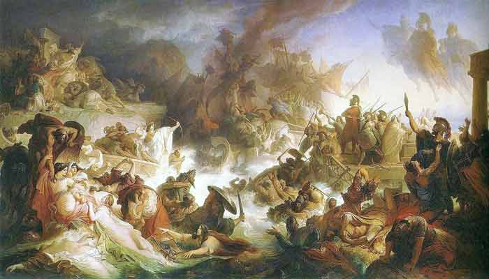 Slag bij Salamis – De grootste zeeslagen in de geschiedenis Slag bij Salamis - De grootste zeeslagen in de geschiedenis