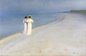Sommeraften ved Skagen Sønderstrand - Peder Severin Krøyer (1893)